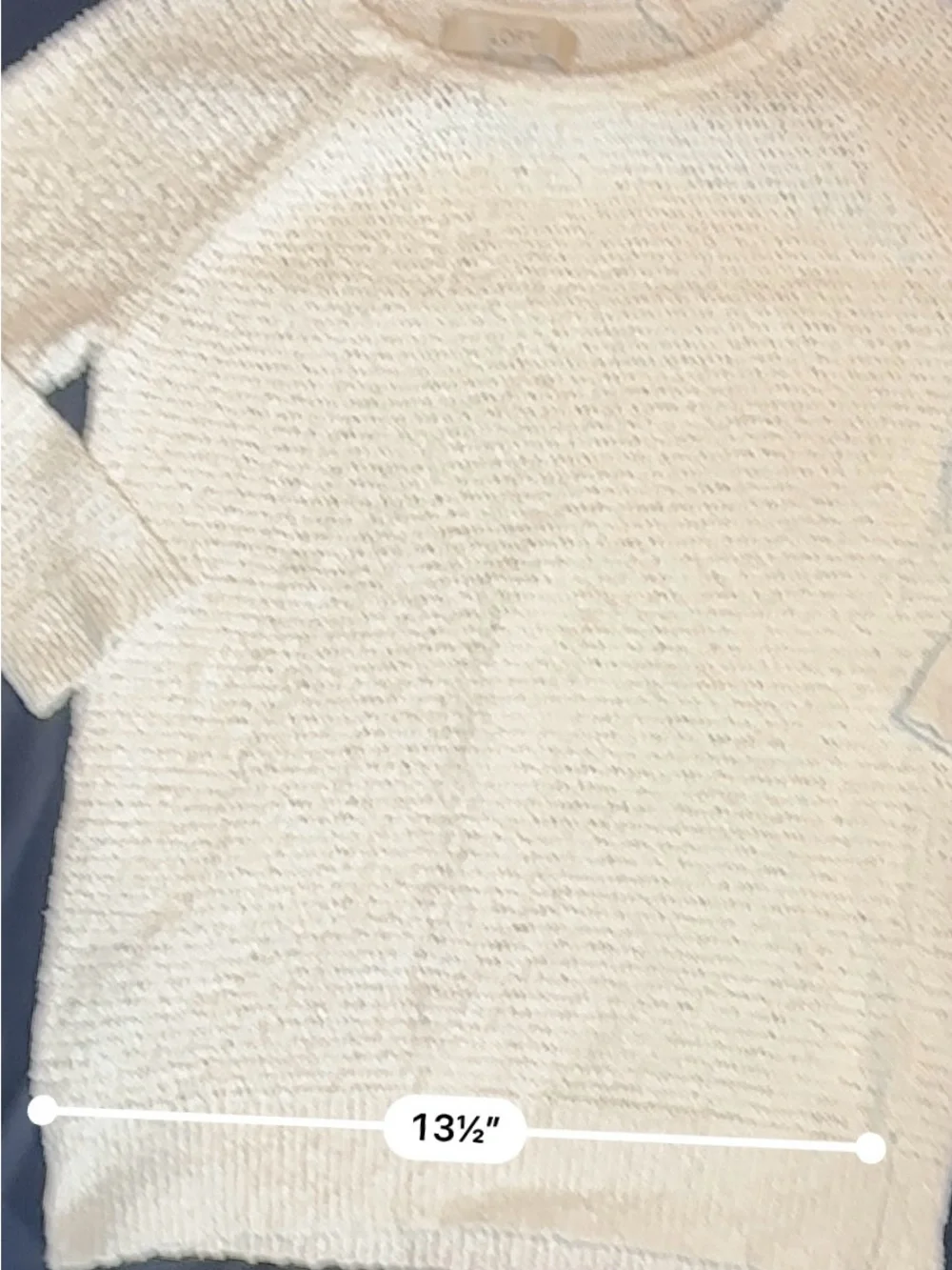 LOFT Kid's Cream Knit Pullover Sweater